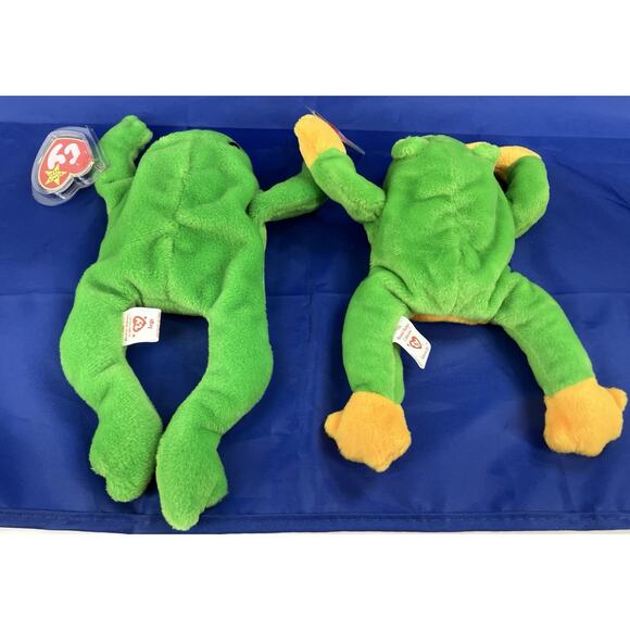 Ty Beanie Babies Frog Bundle (2pcs) Legs And Smoochy - Picture 4 of 13